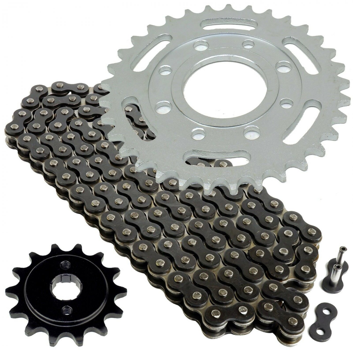 Black Drive Chain and Sprocket Kit Fits HONDA CB250 Nighthawk 250 1991-2008