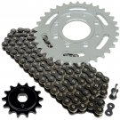 Black Drive Chain and Sprocket Kit Fits HONDA CB250 Nighthawk 250 1991-2008