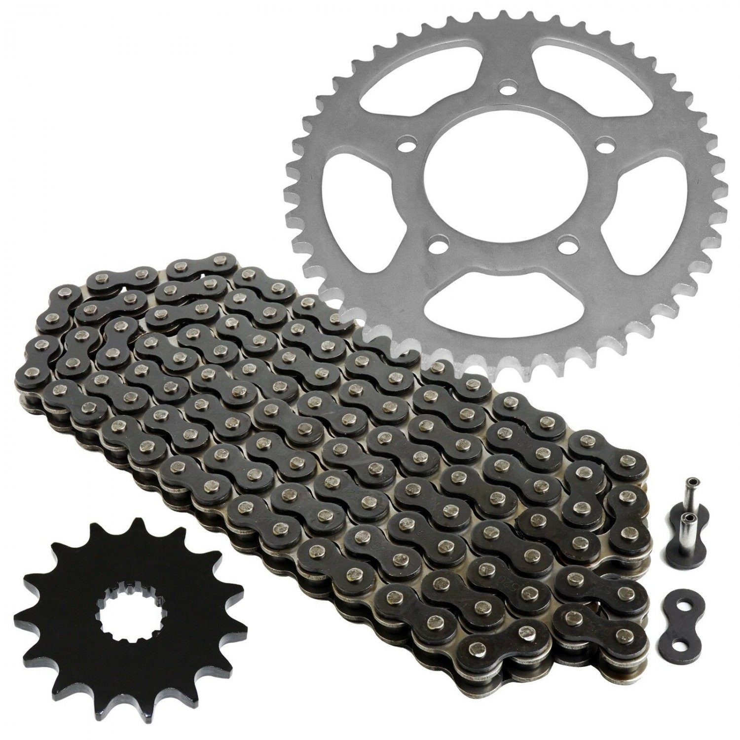 Black Drive Chain and Sprocket Kit Fits SUZUKI SV650 ABS 1999-2013