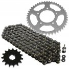 Black Drive Chain and Sprocket Kit Fits SUZUKI SV650 ABS 1999-2013