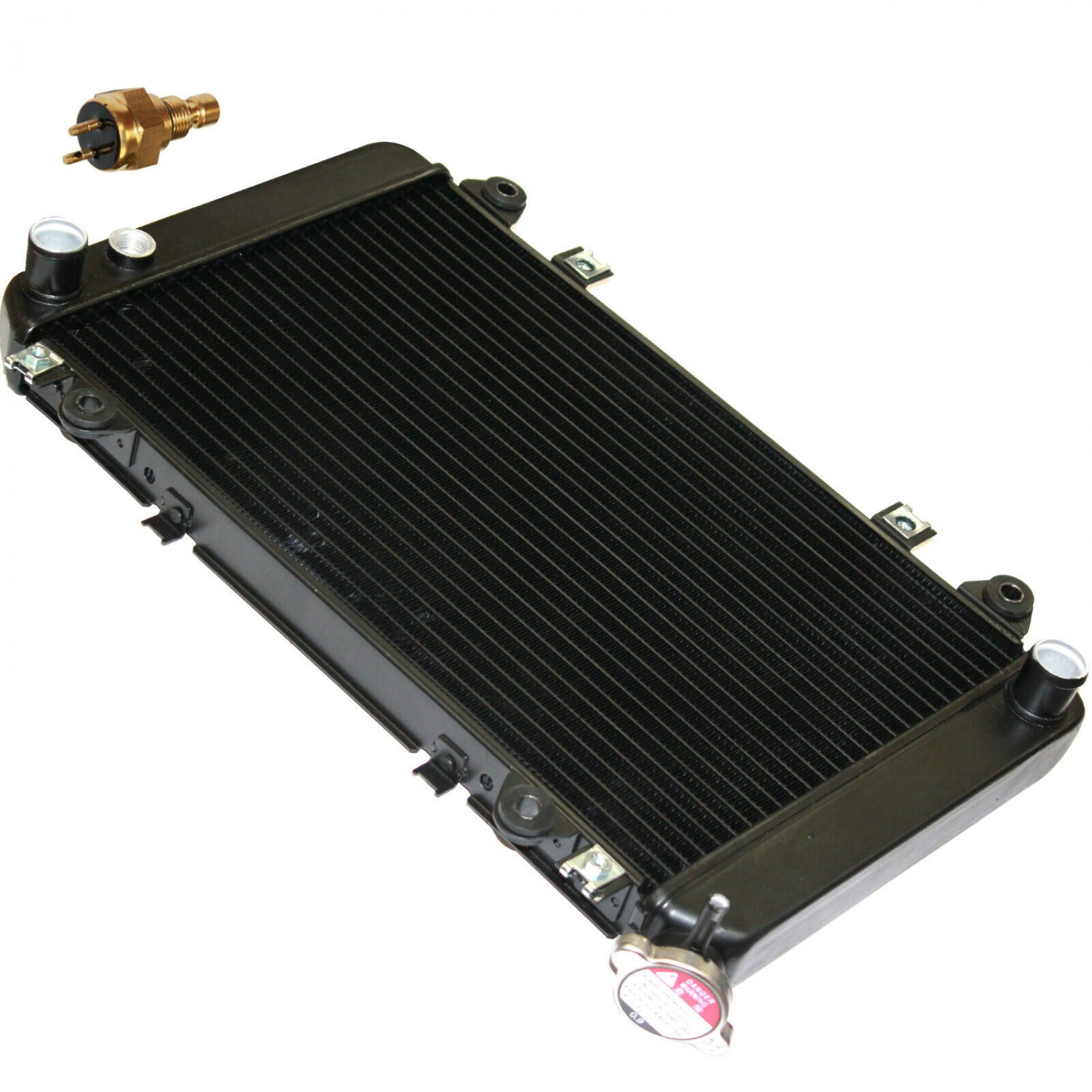 RADIATOR w/Sensor Fits KAWASAKI KAF620 Mule 3010 4x4 Hardwoods Green HD 2004-08