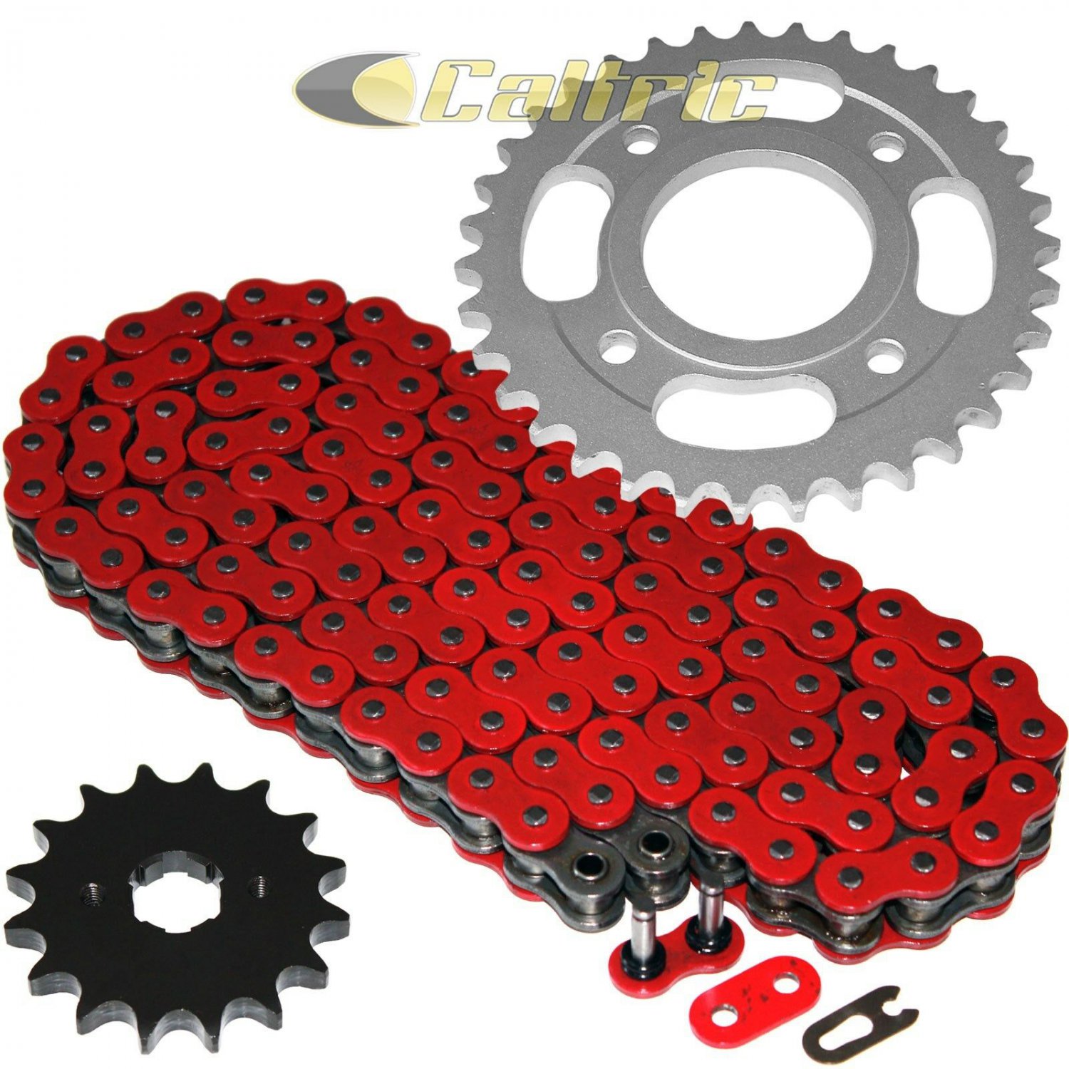Red O-Ring Drive Chain & Sprockets Kit Fits HONDA CM400A CM400C CM400E CM400T