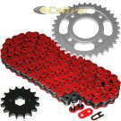 Red O-Ring Drive Chain & Sprockets Kit Fits HONDA CM400A CM400C CM400E CM400T