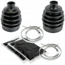 FRONT AXLE OUTER INNER CV BOOT KIT Fits KAWASAKI MULE 610 KAF400 4X4 2009-2016