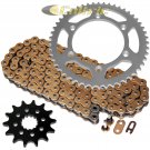 Gold O-Ring Drive Chain & Sprockets Kit Fits YAMAHA WR250F WR400F WR426F WR450F