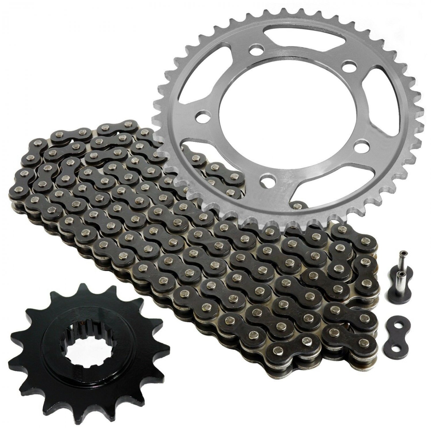 Black Drive Chain and Sprocket Kit Fits HONDA CB600F 599 2004 2006