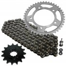 Black Drive Chain and Sprocket Kit Fits HONDA CB600F 599 2004 2006