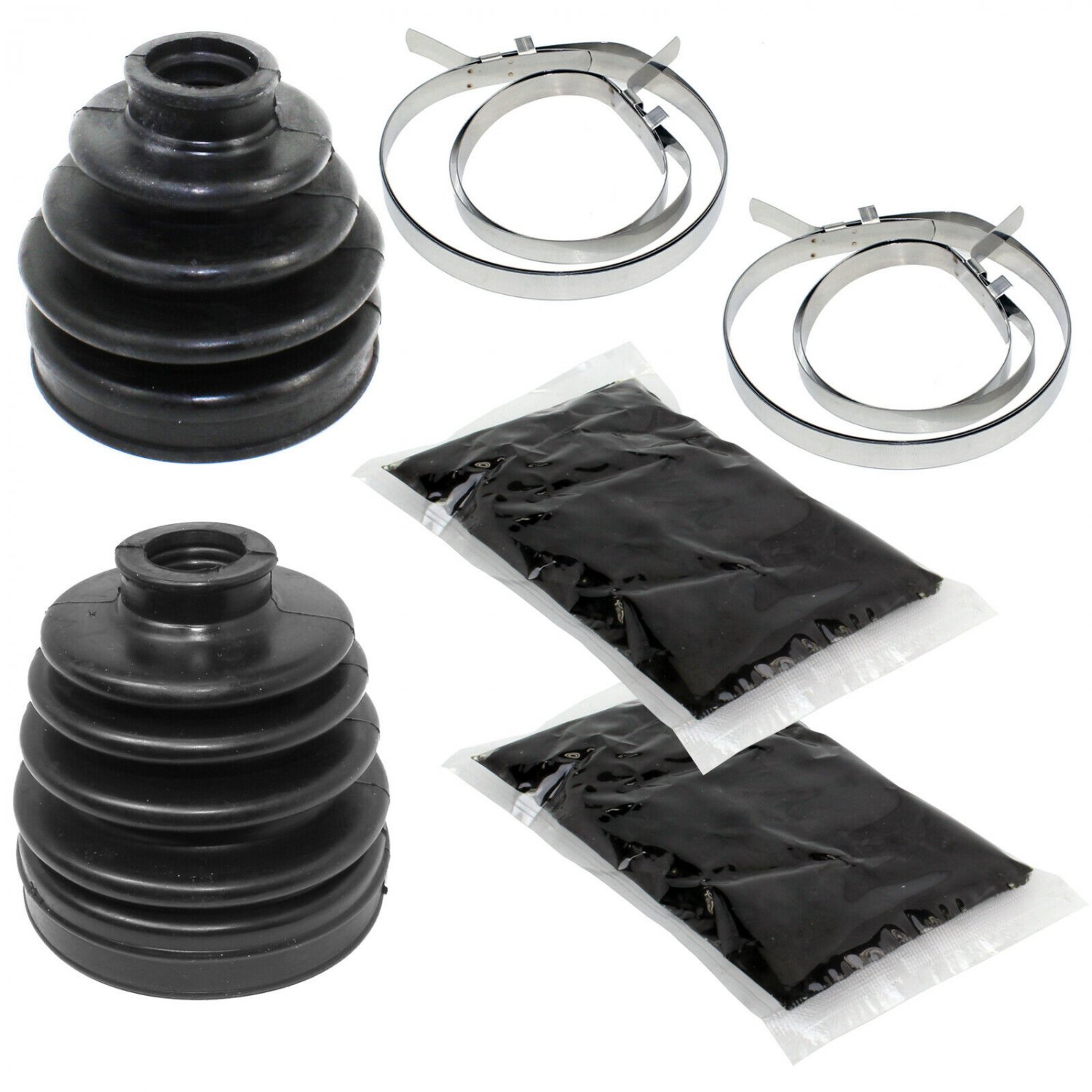 FRONT AXLE OUTER INNER CV BOOT KIT Fits POLARIS RZR XP TURBO / RZR XP 4 TURBO