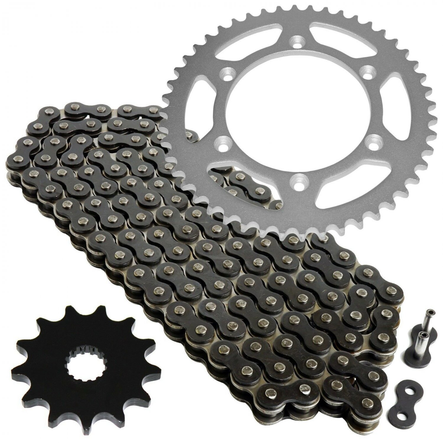 Black Drive Chain and Sprocket Kit Fits YAMAHA YZ125 1999 2000 2001