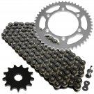 Black Drive Chain and Sprocket Kit Fits YAMAHA YZ125 1999 2000 2001