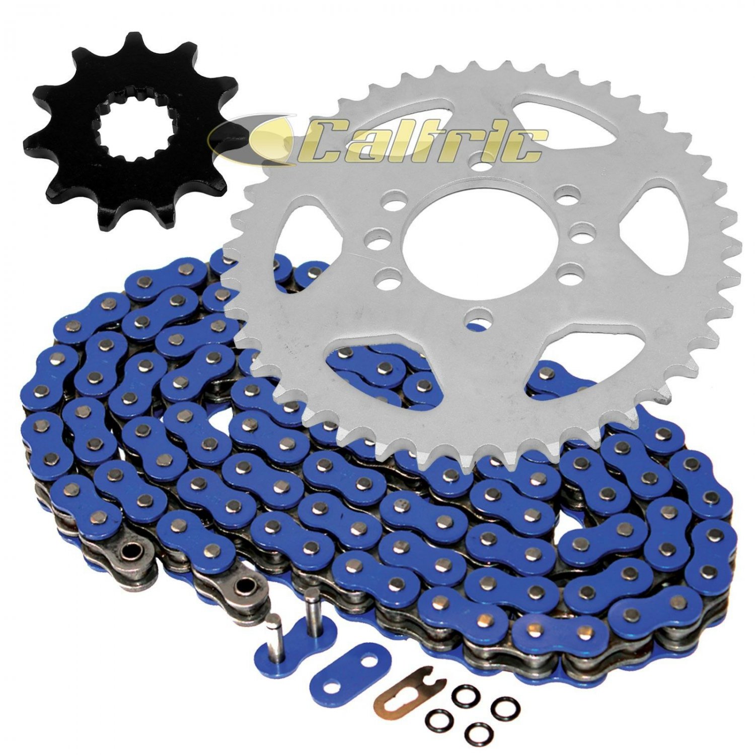 Blue O-Ring Drive Chain & Sprockets Kit Fits SUZUKI LT230E QuadRunner 230 86-93