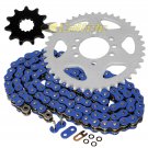 Blue O-Ring Drive Chain & Sprockets Kit Fits SUZUKI LT230E QuadRunner 230 86-93