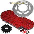 Red O-Ring Drive Chain & Sprockets Kit Fits YAMAHA R6S YZF-R6S 2006 2007 08 2009
