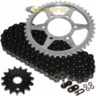 Black O-Ring Drive Chain & Sprockets Kit Fits SUZUKI GSX-R750 1990 1991 1992