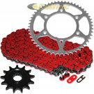 Red O-Ring Drive Chain & Sprocket Kit Fits HONDA CR125R 1987-2003