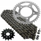 Black Drive Chain and Sprocket Kit Fits SUZUKI GS500E 1988-1993