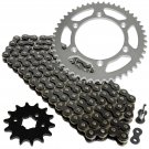 Black Drive Chain and Sprocket Kit Fits KAWASAKI KDX250 1991-1994