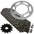 Black Drive Chain and Sprocket Kit Fits KAWASAKI KX250F 2004-2018