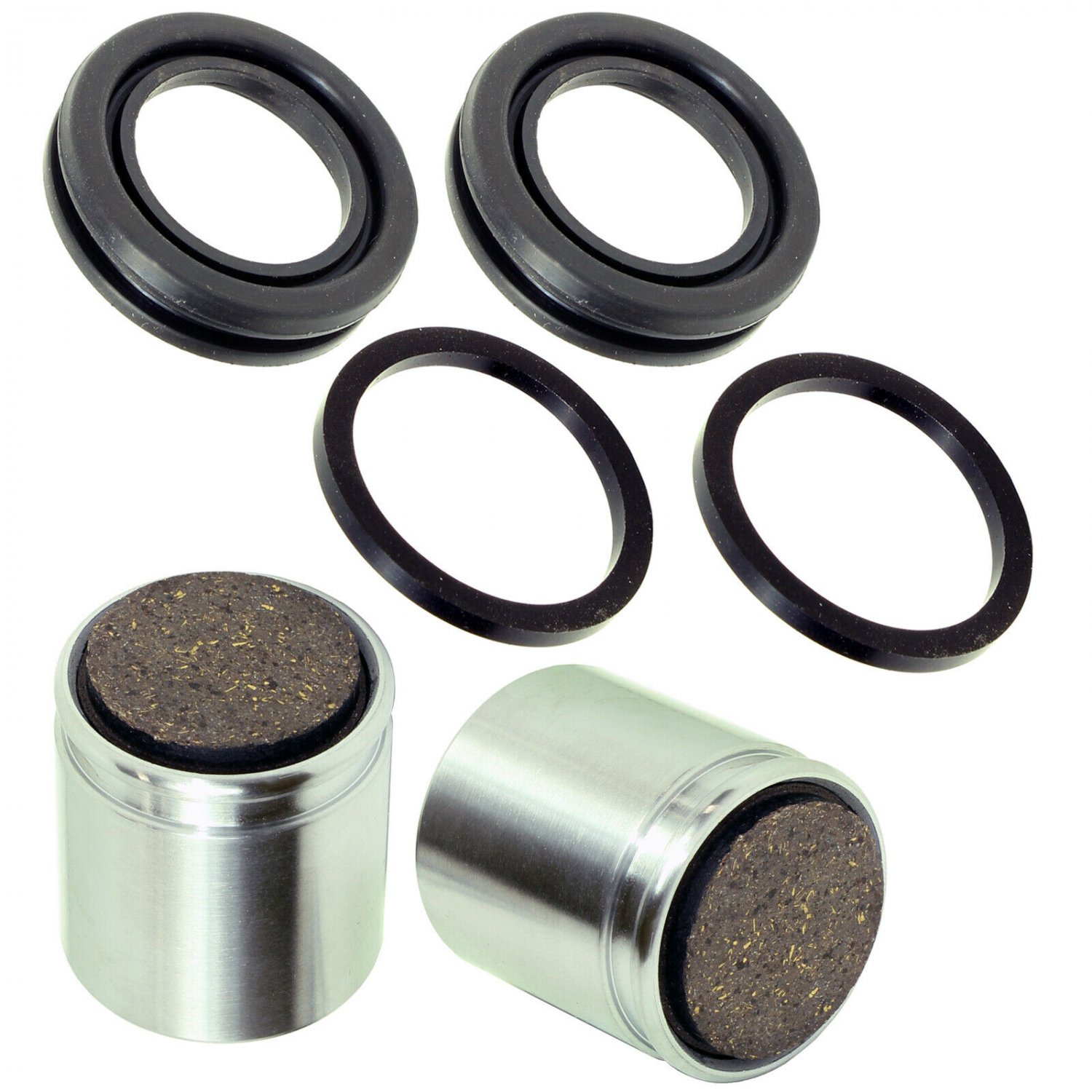 2 FRONT BRAKE CALIPER PISTONS FIT KAWASAKI LAKOTA 300 KEF300 KEF 300 1995-2003
