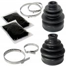 FRONT AXLE INNER OUTER CV BOOT KIT Fits KAWASAKI Bayou 400 KLF400B 4x4 1996-1999