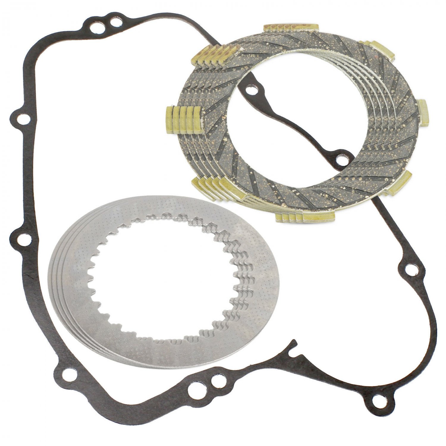 CLUTCH FRICTION PLATES and GASKET KIT Fits KAWASAKI KX80 1979-1987