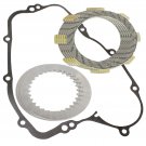 CLUTCH FRICTION PLATES and GASKET KIT Fits KAWASAKI KX80 1979-1987