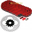 Red O-Ring Drive Chain & Sprockets Kit Fits HONDA TRX250R TRX250X 1987-1992