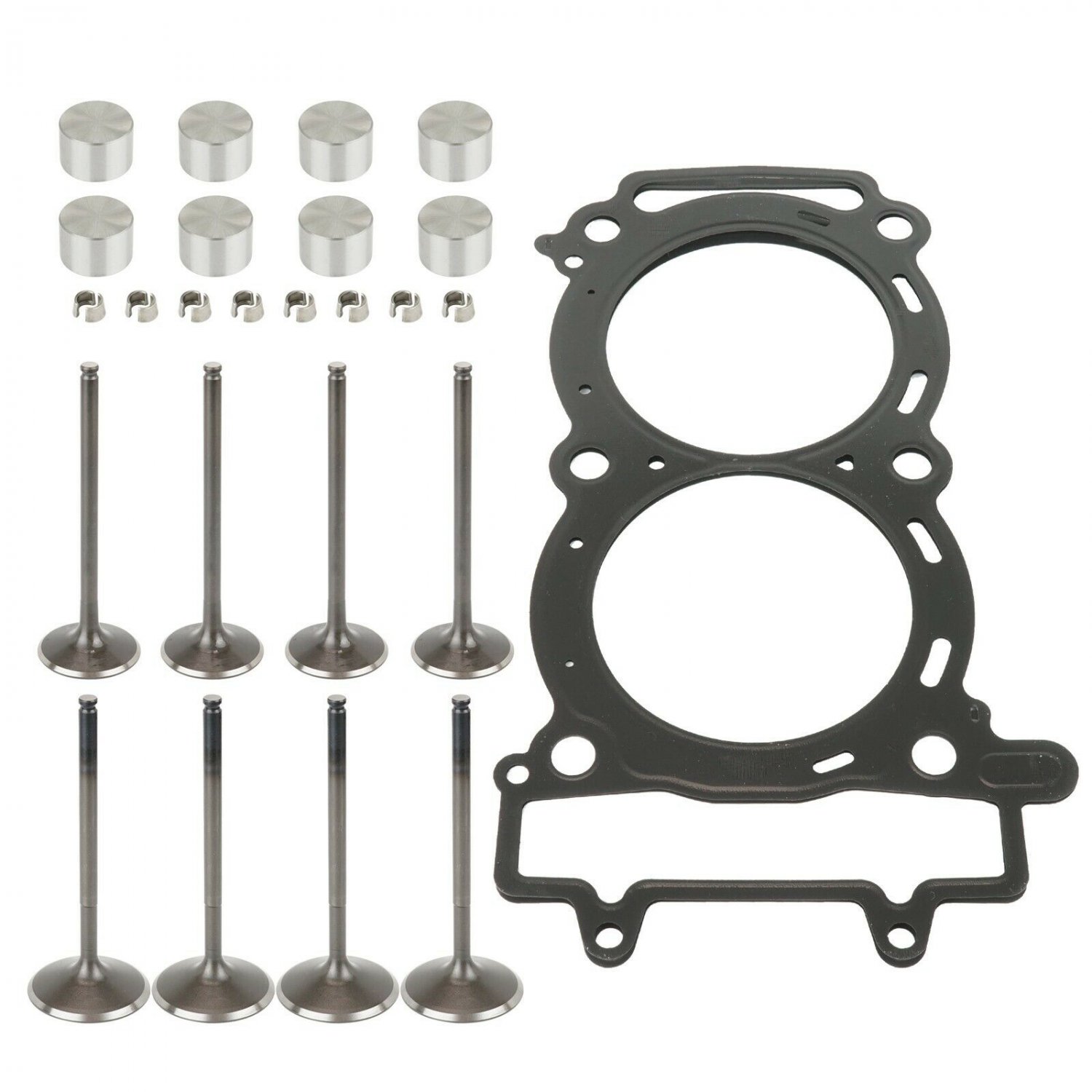 CYLINDER HEAD INTAKE EXHAUST VALVE KIT Fits POLARIS RZR 4 XP 900 2012