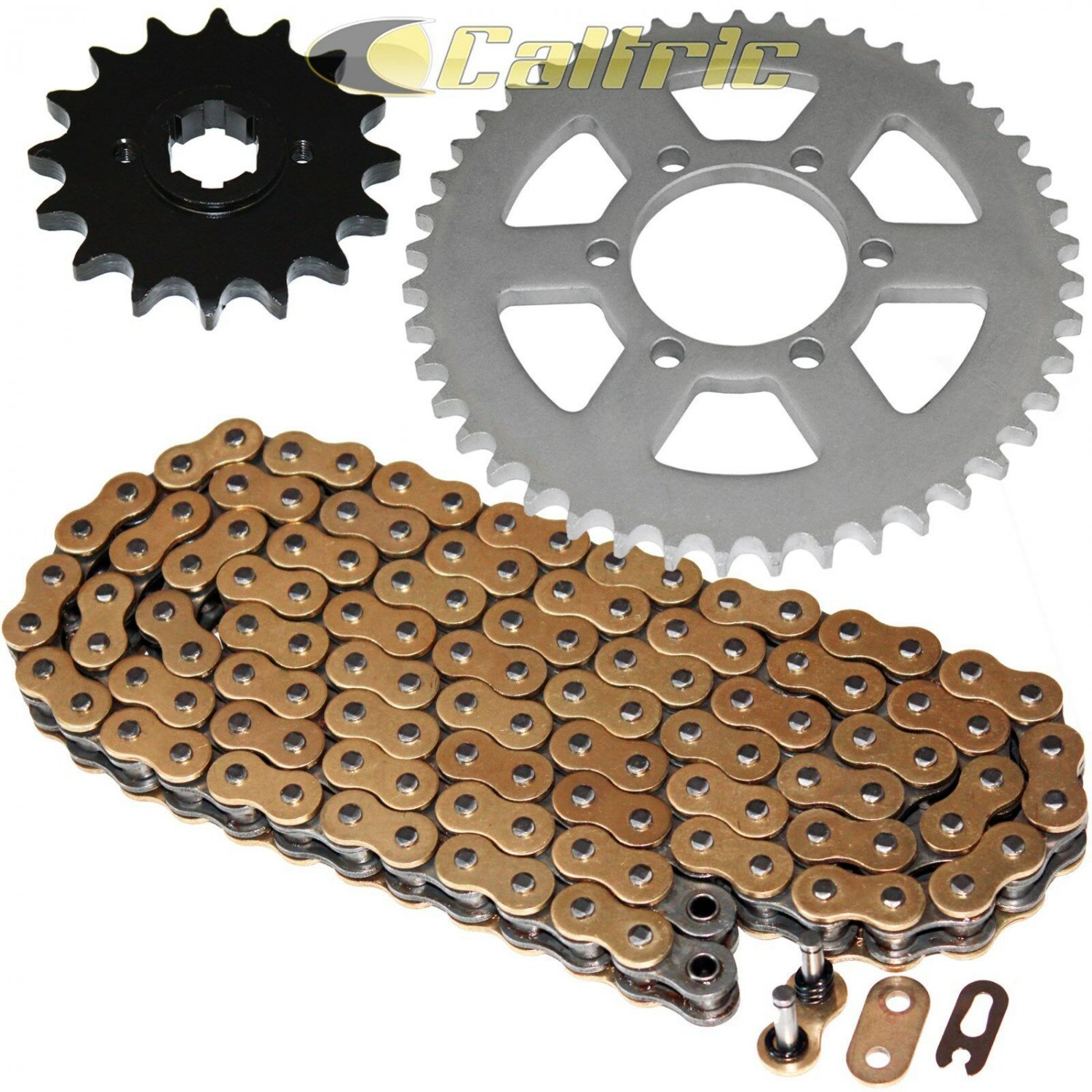 Gold O-Ring Drive Chain & Sprockets Kit Fits YAMAHA XJ550 XJ550R 1981 1982 1983