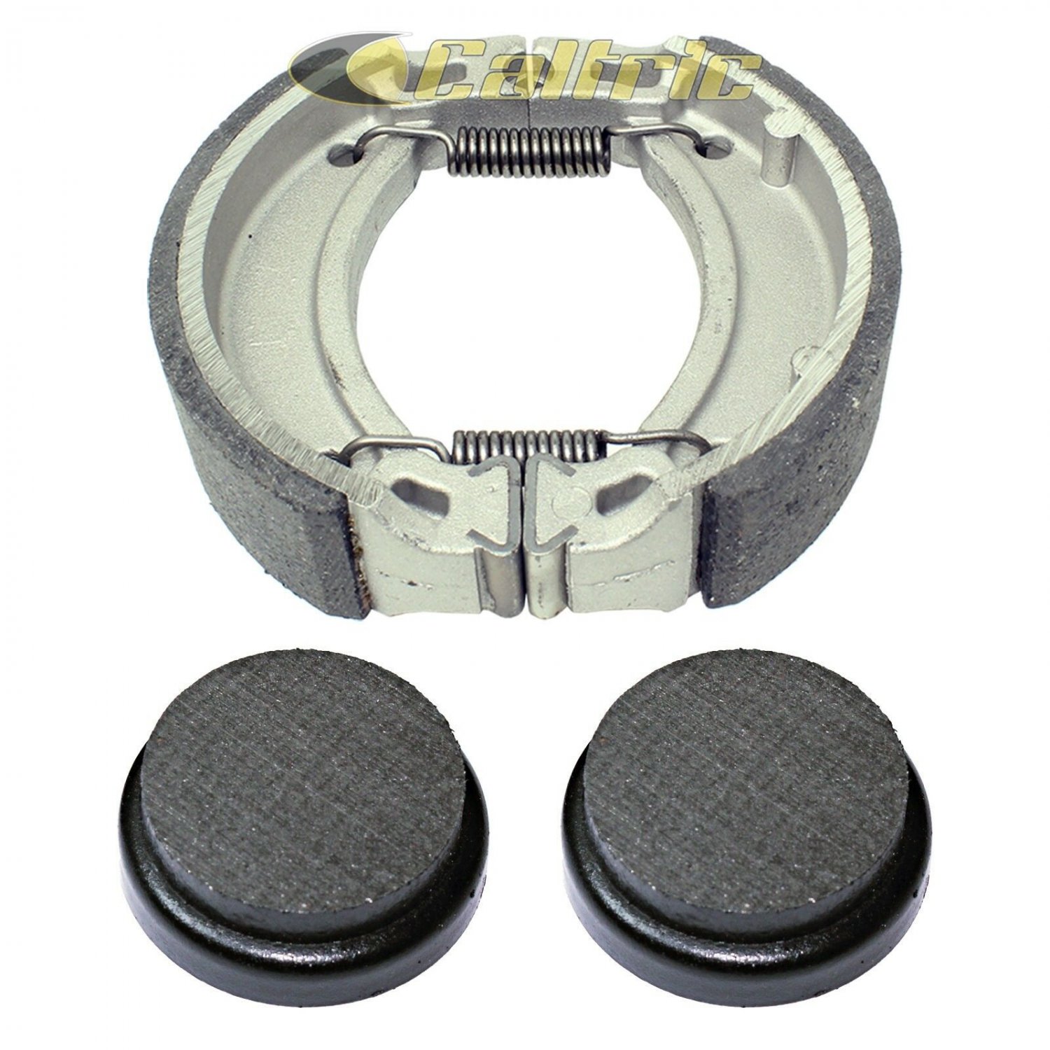 FRONT & REAR BRAKE PADS SHOES YAMAHA YTM200 YTM200E Tri-Moto 200 1983 1984 1985