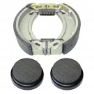 FRONT & REAR BRAKE PADS SHOES YAMAHA YTM200 YTM200E Tri-Moto 200 1983 1984 1985
