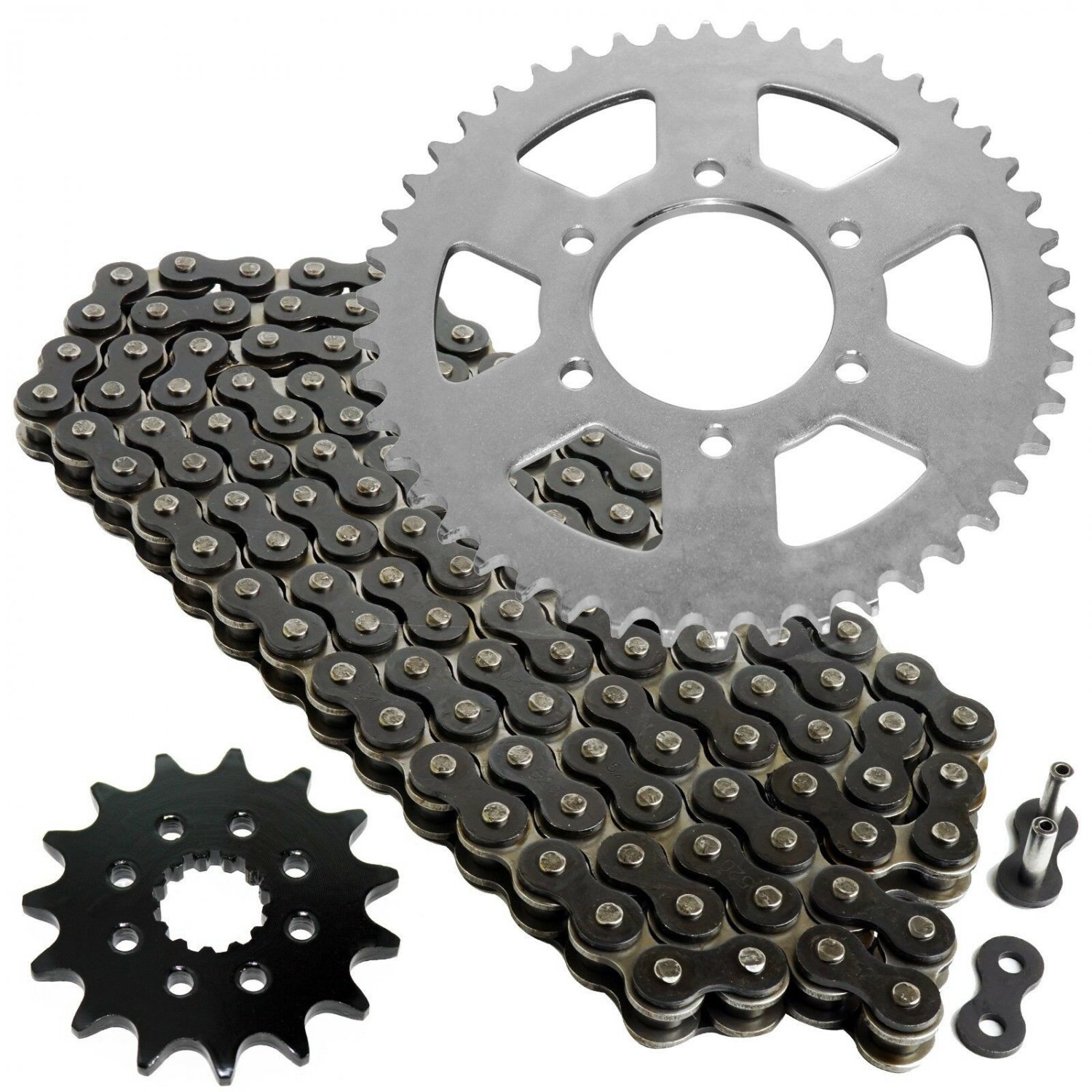 Black Drive Chain and Sprocket Kit Fits KAWASAKI Vulcan S 650 EN650 2015-2018