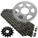 Black Drive Chain and Sprocket Kit Fits KAWASAKI Vulcan S 650 EN650 2015-2018