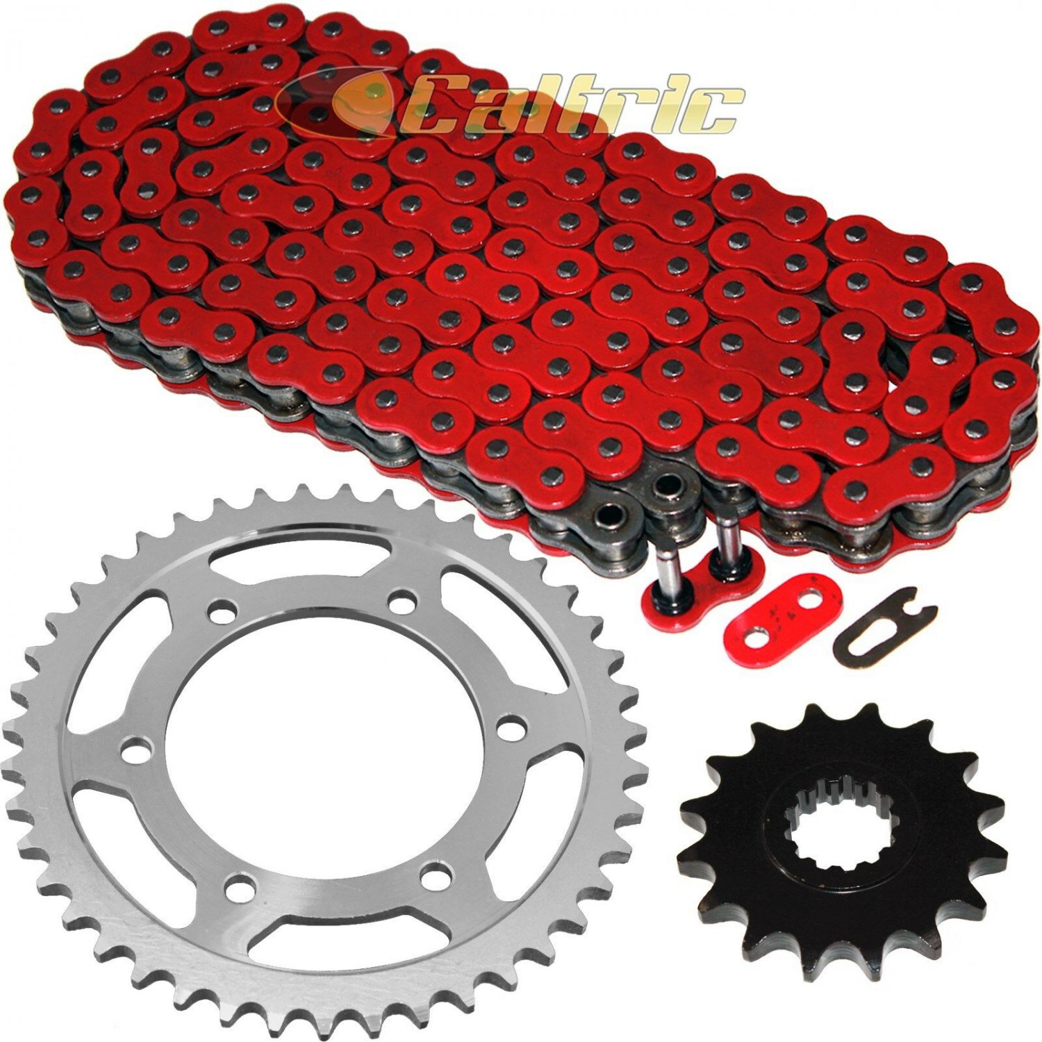 Red O-Ring Drive Chain & Sprockets Kit Fits YAMAHA FZ1 FZS1000 2001-2005