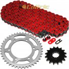 Red O-Ring Drive Chain & Sprockets Kit Fits YAMAHA FZ1 FZS1000 2001-2005