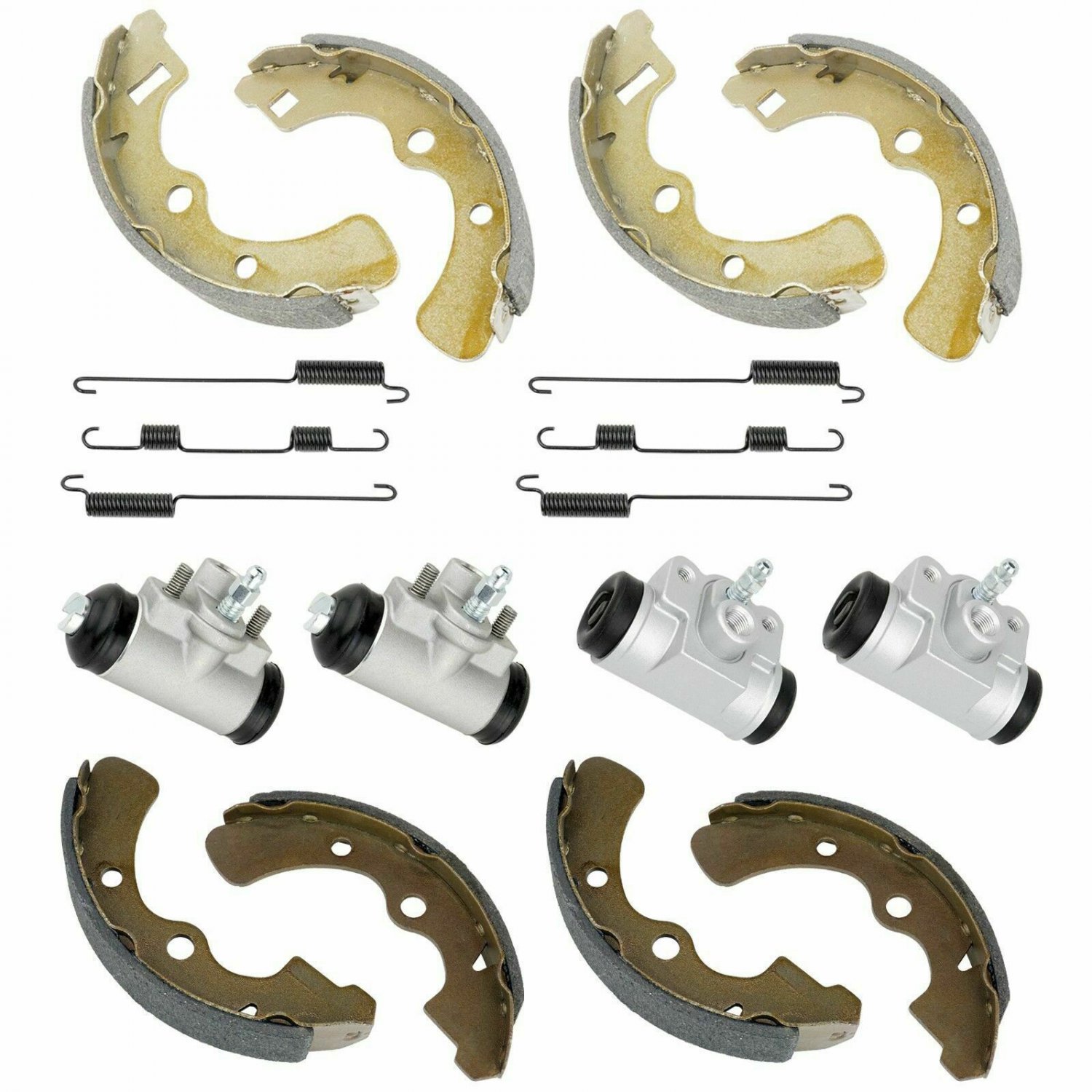 2 FRONT REAR BRAKE SHOES CYLINDER FOR Kawasaki MULE 2510 KAF950A Diesel 2000-01