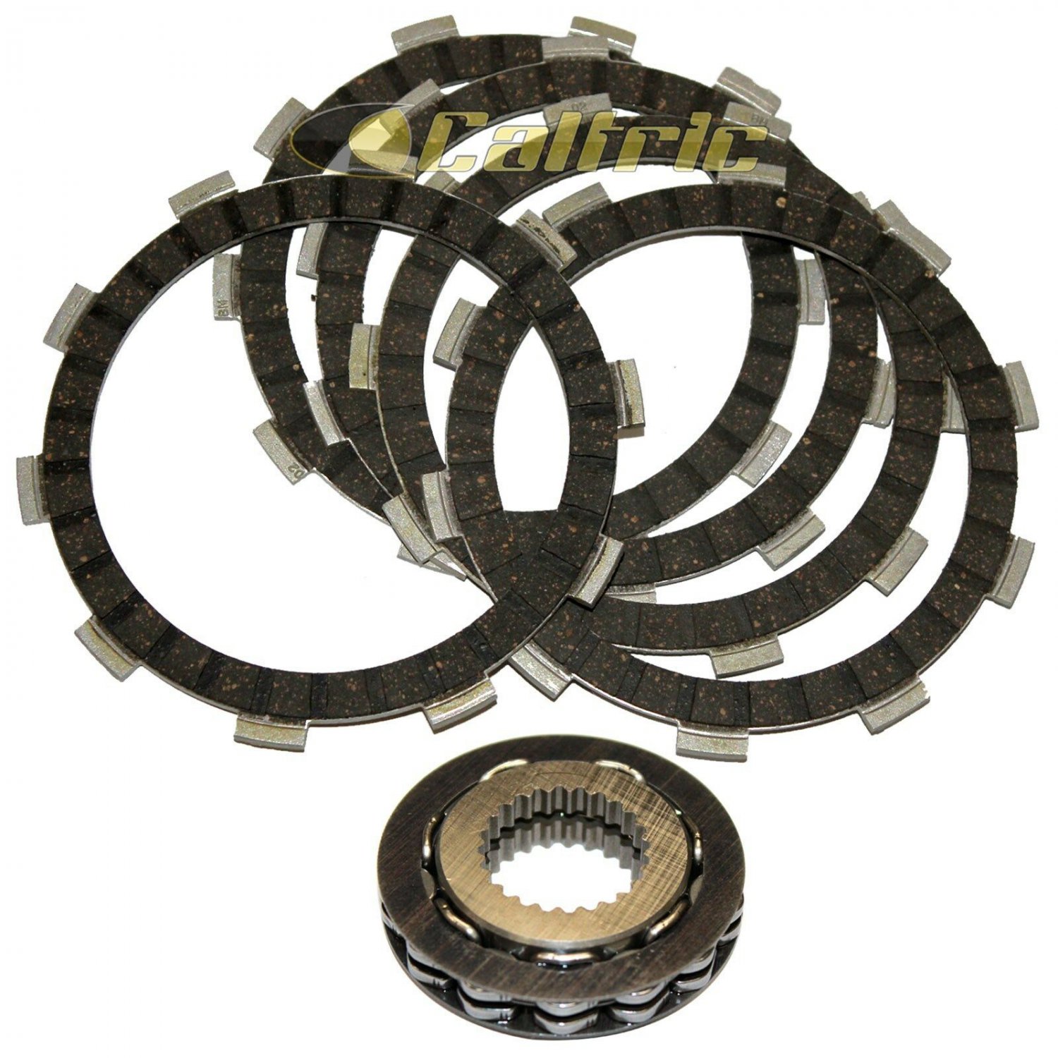 CLUTCH PLATES & ONE WAY BEARING Fits YAMAHA TIMBERWOLF 250 YFB250 4x4 1994 98 00