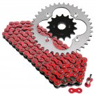Red Drive Chain and Sprockets Kit Fits HONDA TRX400EX SporTrax 400 2X4 1999-04
