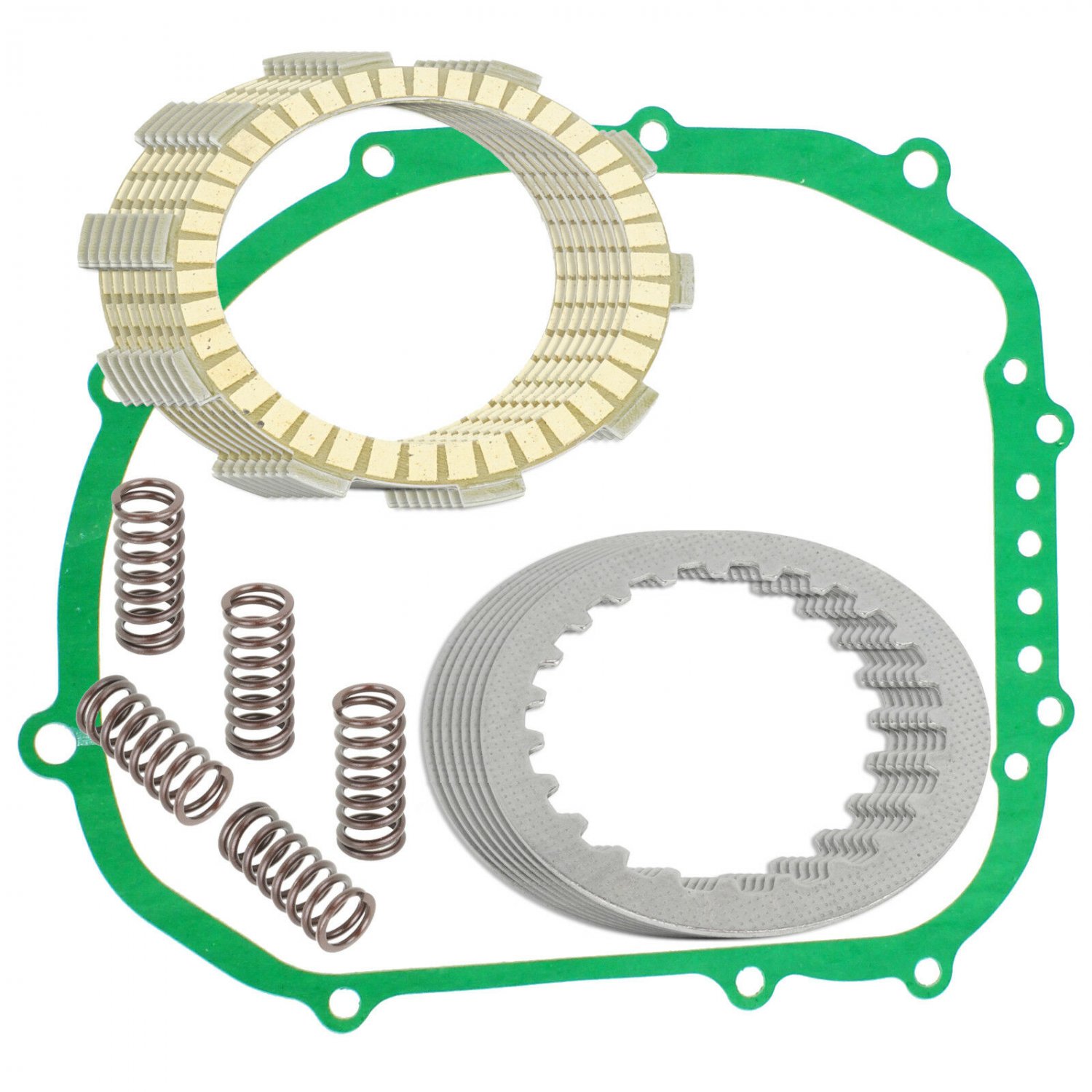 CLUTCH FRICTION PLATES and GASKET KIT Fits YAMAHA FZR400 FZR400S 1988-1990