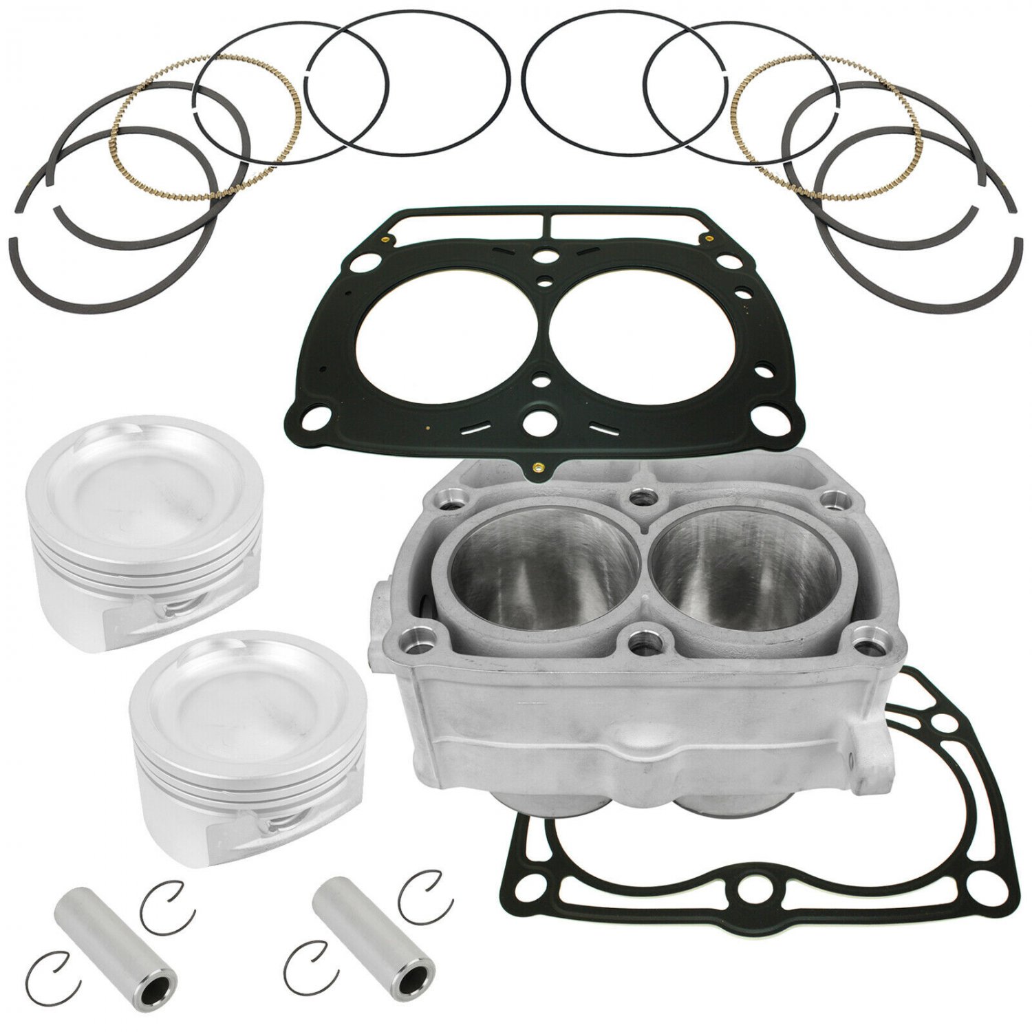 CYLINDER and PISTON RING KIT GASKET FITS Polaris SPORTSMAN 800 HO EFI 2008-2009