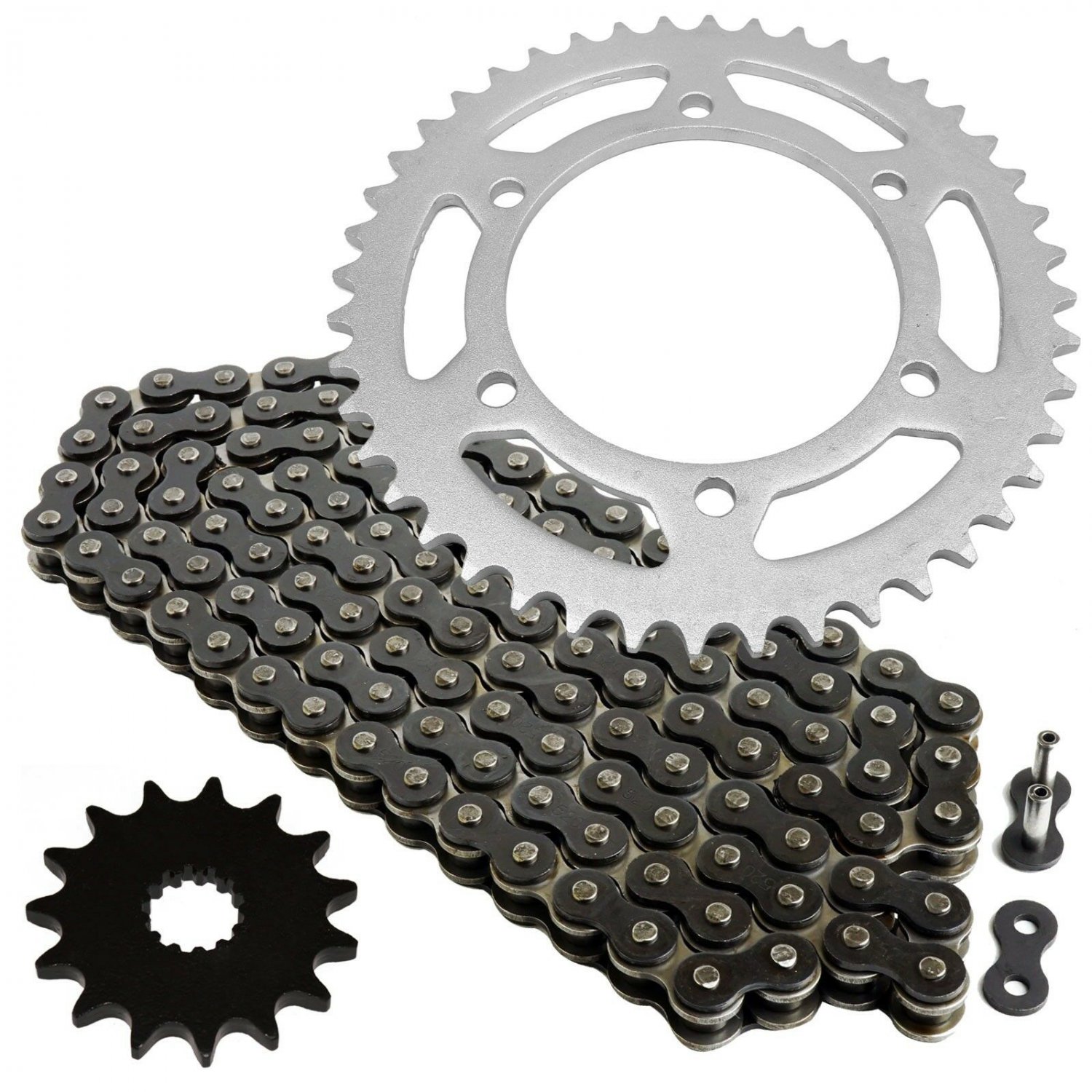 Black Drive Chain and Sprocket Kit Fits SUZUKI GSX-R750 1998 1999
