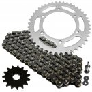 Black Drive Chain and Sprocket Kit Fits SUZUKI GSX-R750 1998 1999
