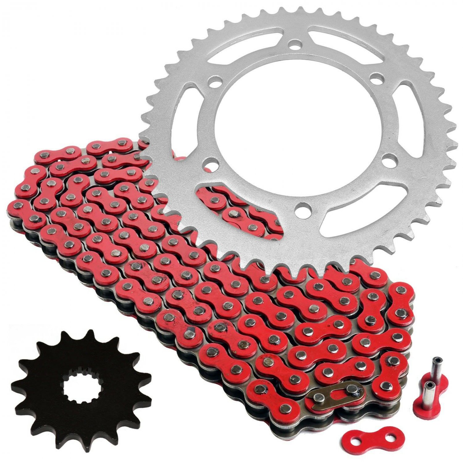 Red Drive Chain and Sprocket Kit Fits SUZUKI GSX-R750 1998 1999