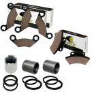 FRONT REAR BRAKE CALIPER PISTON and PADS FOR Polaris BIG BOSS 400L 2X4 1994