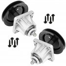 2 SPINDLE ASSEMBLY w/BOLT FOR MTD 618-04137 918-04137 618-04137A 918-04137A