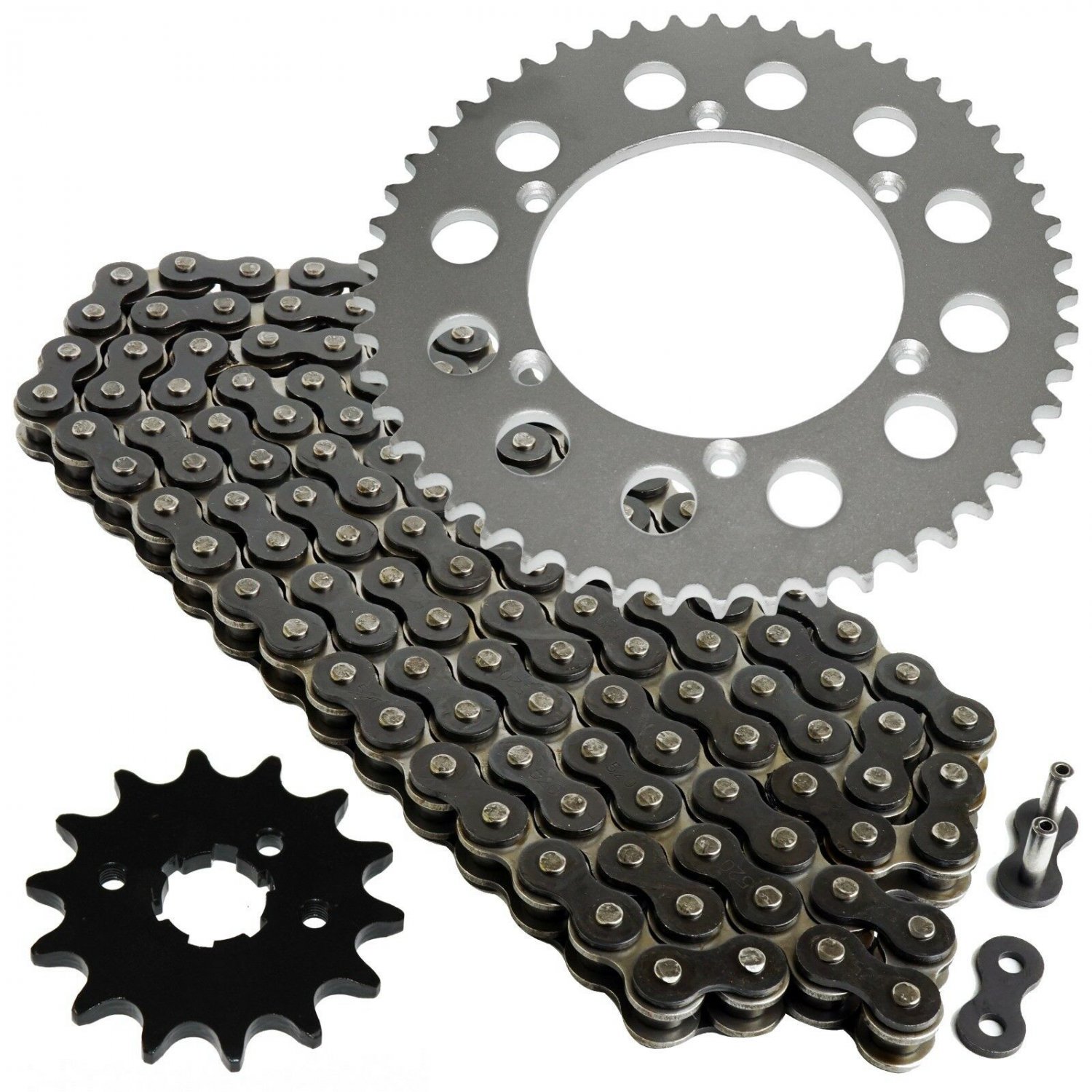 Black Drive Chain and Sprocket Kit Fits KAWASAKI KLX250R 1994 1995 1996