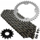 Black Drive Chain and Sprockets Kit Fits YAMAHA YFZ450R YFZ450X 2009-2018