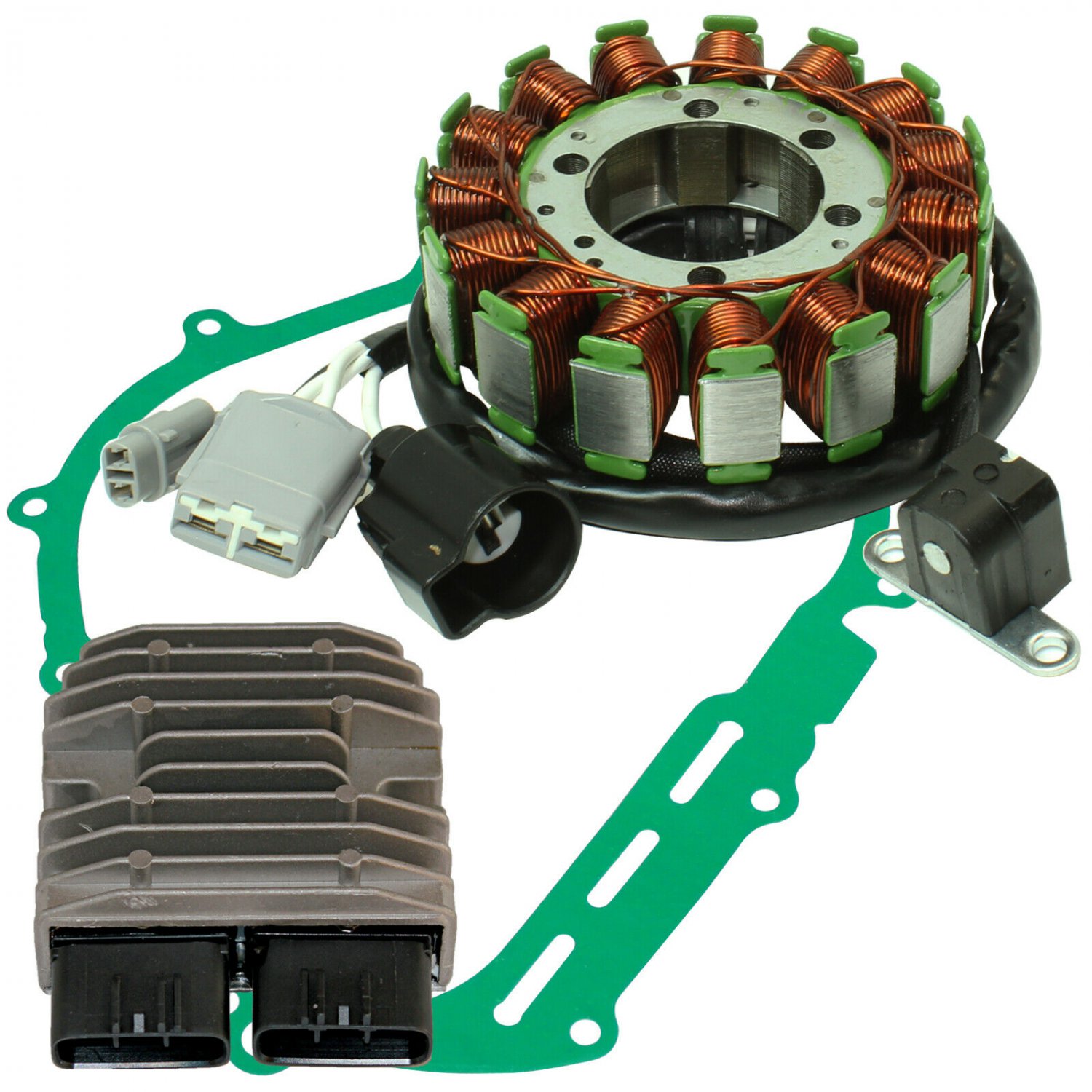 STATOR & REGULATOR Fits YAMAHA RHINO 700 YXR700F 4X4 FI SPORT 2008-2013 w/GASKET