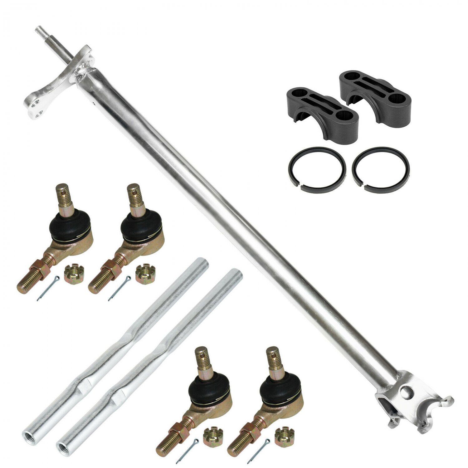 STEERING STEM SHAFT w/ TIE ROD END KIT Fits YAMAHA RAPTOR 125 YFM125R RW 2011-13