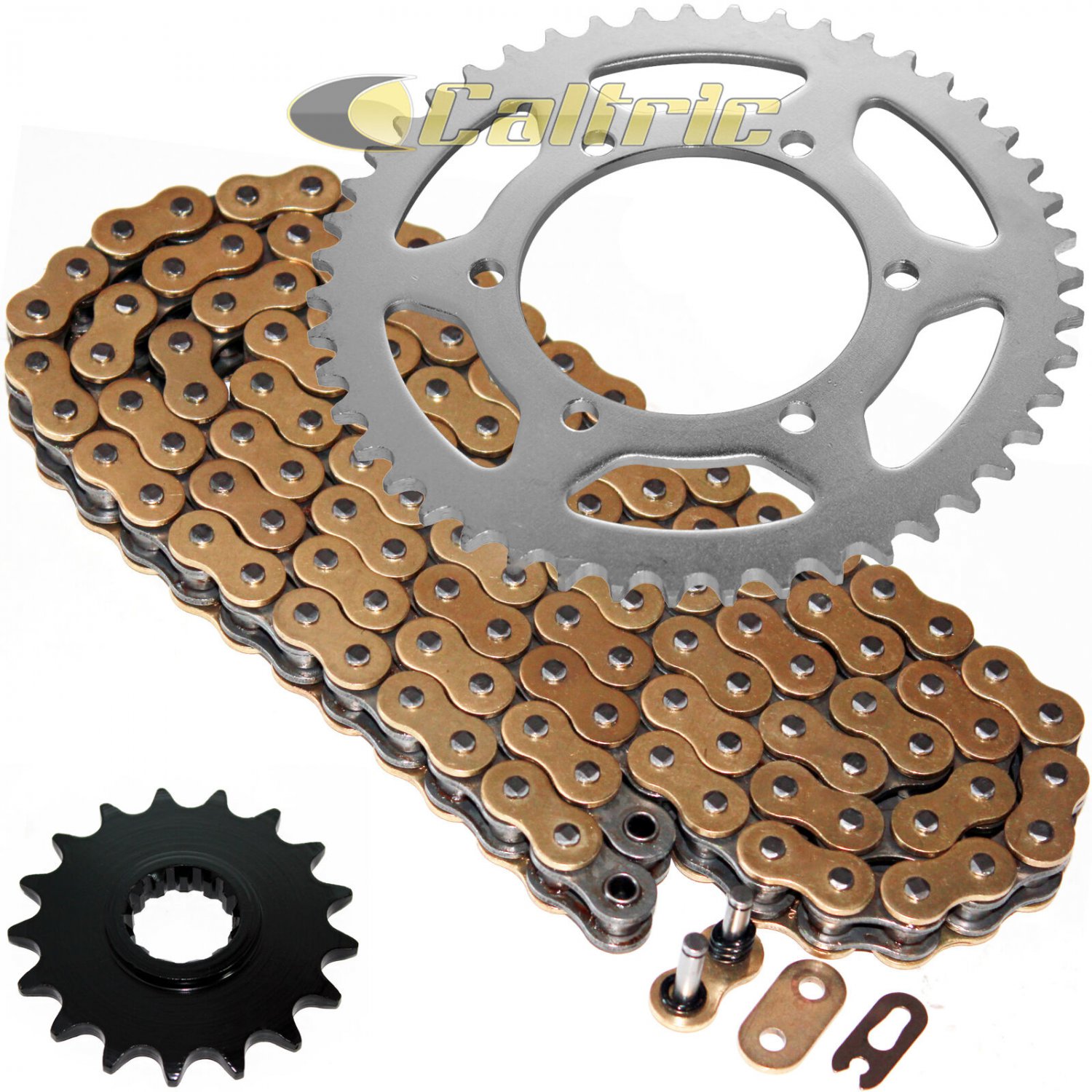 Gold O-Ring Drive Chain & Sprockets Kit Fits YAMAHA R1 YZF-R1 2009-2014